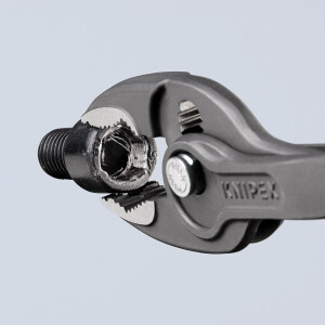 KNIPEX 82 01 200 SB TwinGrip Front- und Seitengreifzange mit rutschhemmendem Kunststoff überzogen grau atramentiert 200 mm