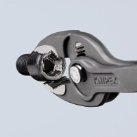 KNIPEX 82 01 200 SB TwinGrip Front- und Seitengreifzange mit rutschhemmendem Kunststoff überzogen grau atramentiert 200 mm