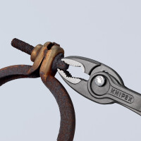 KNIPEX 82 01 200 SB TwinGrip Front- und Seitengreifzange mit rutschhemmendem Kunststoff überzogen grau atramentiert 200 mm