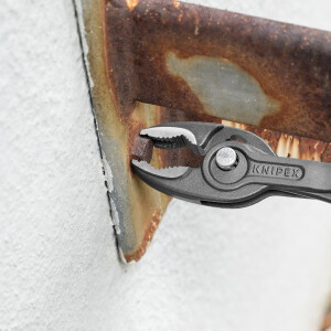 KNIPEX 82 01 200 TwinGrip Front- und Seitengreifzange mit rutschhemmendem Kunststoff überzogen grau atramentiert 200 mm