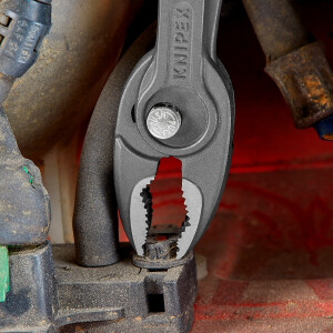 KNIPEX 82 01 200 TwinGrip Front- und Seitengreifzange mit rutschhemmendem Kunststoff überzogen grau atramentiert 200 mm