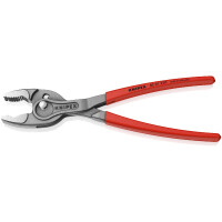KNIPEX 82 01 250 SB TwinGrip Front- und Seitengreifzange mit rutschhemmendem Kunststoff überzogen grau atramentiert 250 mm