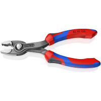 KNIPEX 82 02 150 SB TwinGrip Front- und Seitengreifzange mit Comfort-Griffen grau atramentiert 150 mm
