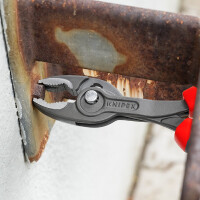 KNIPEX 82 02 200 TwinGrip Front- und Seitengreifzange mit Comfort-Griffen grau atramentiert 200 mm