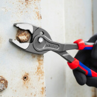 KNIPEX 82 02 250 SB TwinGrip Front- und Seitengreifzange mit Comfort-Griffen grau atramentiert 250 mm