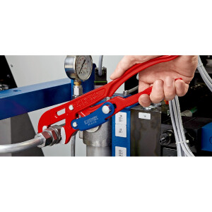 KNIPEX 83 60 010 Rohrzange S-Maul mit Schnelleinstellung rot pulverbeschichtet 330 mm