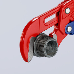 KNIPEX 83 60 010 Rohrzange S-Maul mit Schnelleinstellung rot pulverbeschichtet 330 mm