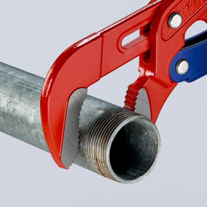 KNIPEX 83 60 015 Rohrzange S-Maul mit Schnelleinstellung rot pulverbeschichtet 420 mm