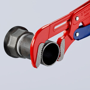KNIPEX 83 60 020 Rohrzange S-Maul mit Schnelleinstellung rot pulverbeschichtet 560 mm