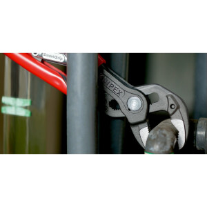 KNIPEX 85 01 250 SmartGrip® Wasserpumpenzange mit automatischer Einstellung mit Kunststoff-Hüllen grau atramentiert 250 mm