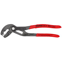 KNIPEX 85 51 180 A Federbandschellenzange mit rutschhemmendem Kunststoff überzogen grau atramentiert 180 mm