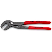 KNIPEX 85 51 250 C SB Schlauchschellenzange für Click-Schellen mit rutschhemmendem Kunststoff überzogen grau atramentiert 250 mm