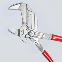 KNIPEX 86 03 250 SB Zangenschlüssel Zange und Schraubenschlüssel in einem Werkzeug mit Kunststoff überzogen verchromt