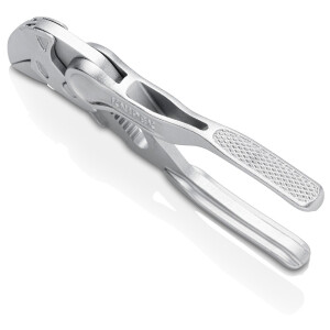 KNIPEX 86 04 100 Zangenschlüssel XS Zange und Schraubenschlüssel in einem Werkzeug aufgeprägte, raue Oberfläche verchromt 100 mm