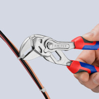 KNIPEX 86 05 150 SB Zangenschlüssel Zange und Schraubenschlüssel in einem Werkzeug mit Comfort-Griffen verchromt 150 mm