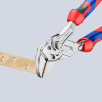 KNIPEX 86 05 150 Zangenschlüssel Zange und Schraubenschlüssel in einem Werkzeug mit Comfort-Griffen verchromt 150 mm