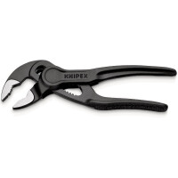 KNIPEX 87 00 100 Cobra® XS Wasserpumpenzange aufgeprägte, raue Oberfläche grau atramentiert 100 mm