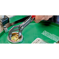 KNIPEX 87 01 250 SB Cobra® Hightech-Wasserpumpenzange mit rutschhemmendem Kunststoff überzogen grau atramentiert 250 mm
