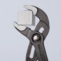 KNIPEX 87 01 300 SB Cobra® Hightech-Wasserpumpenzange mit rutschhemmendem Kunststoff überzogen grau atramentiert 300 mm