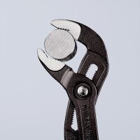 KNIPEX 87 01 300 SB Cobra® Hightech-Wasserpumpenzange mit rutschhemmendem Kunststoff überzogen grau atramentiert 300 mm