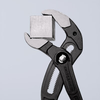KNIPEX 87 01 400 SB Cobra® XL Rohr- und Wasserpumpenzange mit rutschhemmendem Kunststoff überzogen grau atramentiert 400 mm
