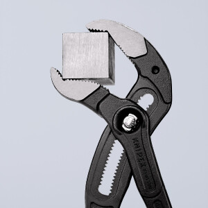KNIPEX 87 01 400 Cobra® XL Rohr- und Wasserpumpenzange mit rutschhemmendem Kunststoff überzogen grau atramentiert 400 mm