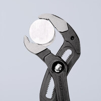 KNIPEX 87 01 400 Cobra® XL Rohr- und Wasserpumpenzange mit rutschhemmendem Kunststoff überzogen grau atramentiert 400 mm