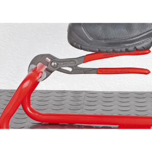KNIPEX 87 02 250 SB Cobra® Hightech-Wasserpumpenzange mit schlanken Mehrkomponenten-Hüllen grau atramentiert 250 mm