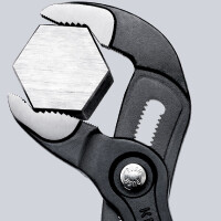 KNIPEX 87 02 250 SB Cobra® Hightech-Wasserpumpenzange mit schlanken Mehrkomponenten-Hüllen grau atramentiert 250 mm