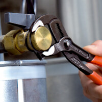 KNIPEX 87 02 250 SB Cobra® Hightech-Wasserpumpenzange mit schlanken Mehrkomponenten-Hüllen grau atramentiert 250 mm