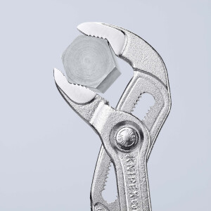 KNIPEX 87 03 250 Cobra® Hightech-Wasserpumpenzange mit rutschhemmendem Kunststoff überzogen verchromt 250 mm