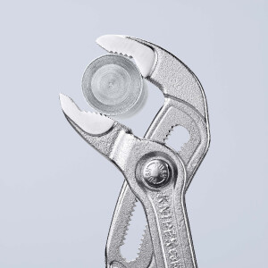 KNIPEX 87 03 250 Cobra® Hightech-Wasserpumpenzange mit rutschhemmendem Kunststoff überzogen verchromt 250 mm
