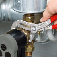 KNIPEX 87 03 250 Cobra® Hightech-Wasserpumpenzange mit rutschhemmendem Kunststoff überzogen verchromt 250 mm