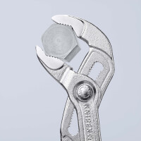 KNIPEX 87 03 250 Cobra® Hightech-Wasserpumpenzange mit rutschhemmendem Kunststoff überzogen verchromt 250 mm