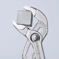 KNIPEX 87 03 250 Cobra® Hightech-Wasserpumpenzange mit rutschhemmendem Kunststoff überzogen verchromt 250 mm