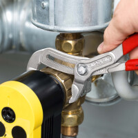 KNIPEX 87 03 250 Cobra® Hightech-Wasserpumpenzange mit rutschhemmendem Kunststoff überzogen verchromt 250 mm
