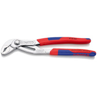 KNIPEX 87 05 250 Cobra® Hightech-Wasserpumpenzange mit schlanken Mehrkomponenten-Hüllen verchromt 250 mm