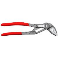 KNIPEX 87 51 180 Cobra® ES Wasserpumpenzange extra-schlank mit rutschhemmendem Kunststoff überzogen grau atramentiert 180 mm