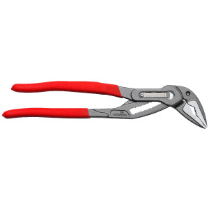 KNIPEX 87 51 250 Cobra® ES Wasserpumpenzange extra-schlank mit rutschhemmendem Kunststoff überzogen grau atramentiert 250 mm