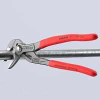 KNIPEX 87 51 250 Cobra® ES Wasserpumpenzange extra-schlank mit rutschhemmendem Kunststoff überzogen grau atramentiert 250 mm