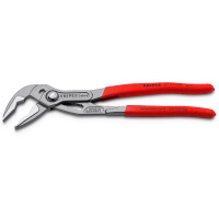 KNIPEX 87 51 250 Cobra® ES Wasserpumpenzange extra-schlank mit rutschhemmendem Kunststoff überzogen grau atramentiert 250 mm