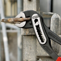KNIPEX 88 01 180 Alligator® Wasserpumpenzange mit rutschhemmendem Kunststoff überzogen schwarz atramentiert 180 mm