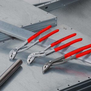 KNIPEX 88 03 250 Alligator® Wasserpumpenzange mit rutschhemmendem Kunststoff überzogen verchromt 250 mm