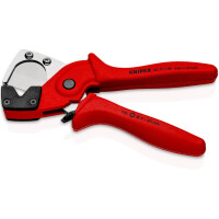 KNIPEX 90 10 185 SB Rohrschneider für Mehrschicht- und Pneumatikschläuche aus zähem, glasfaserverstärktem Kunststoff 185 mm