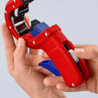KNIPEX 90 23 01 BK DP50 Rohrschneider für dünnwandige Kunststoff-Abflussrohre 202 mm