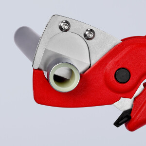 KNIPEX 90 25 185 SB Rohrschneider für Kunststoff-Verbundrohre aus zähem, glasfaserverstärktem Kunststoff 185 mm