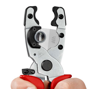 KNIPEX 90 25 20 Rohrschneider für Verbund- und Schutzrohre mit Mehrkomponenten-Hüllen verchromt 210 mm