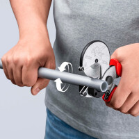 KNIPEX 90 25 25 Rohrschneider für Verbund- und Kunststoffrohre mit Mehrkomponenten-Hüllen verchromt 210 mm