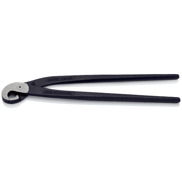 KNIPEX 91 00 200 SB Fliesenlochzange (Papageienschnabelzange) schwarz atramentiert 200 mm