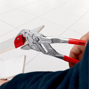 KNIPEX 91 13 250 SB Fliesenbrechzange mit Kunststoff überzogen verchromt 250 mm